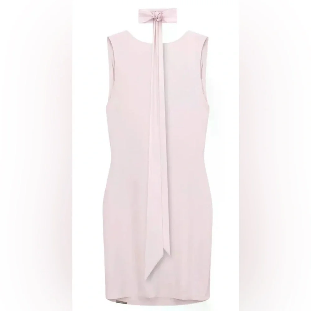 RTA Mini Dress Pink Draped Scarf NWT Size Large